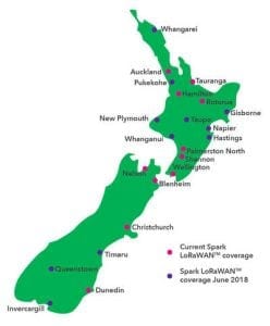 Spark NZ LoRa Network