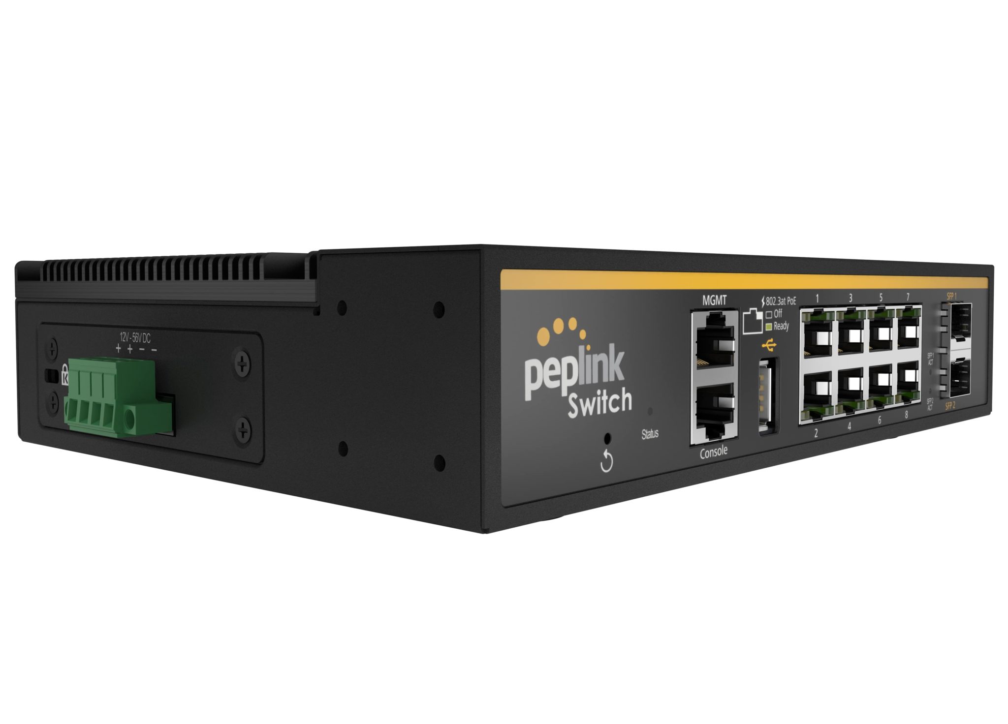 Peplink SD Switch Rugged, 8-Port Switch with Cloud Intelligence